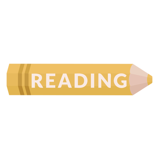 Color pencil school subject reading icon - Transparent PNG 