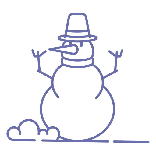 Lenço de boneco de neve fofo Desenho PNG