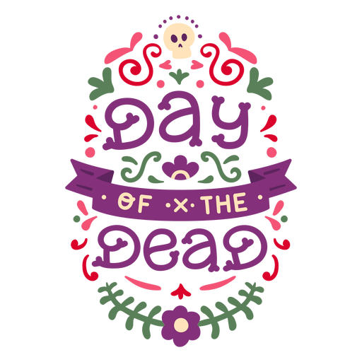 Day of the dead composition floral PNG Design