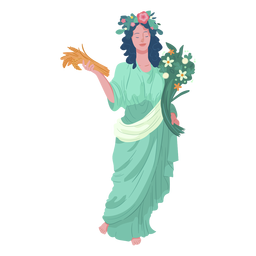 Deus grego demeter Desenho PNG