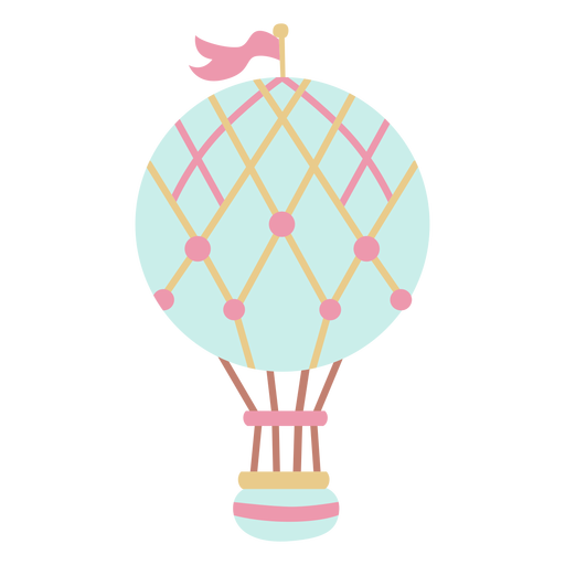 Balão de ar quente líquido azul Desenho PNG