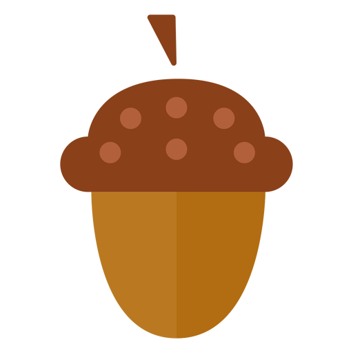 Flat acorn symbol