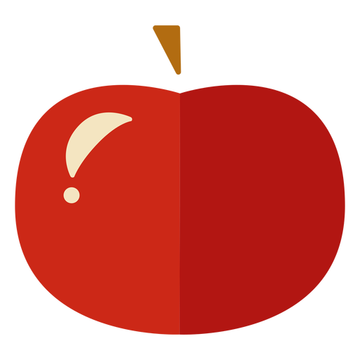 Maçã ícone de maçã plana Desenho PNG