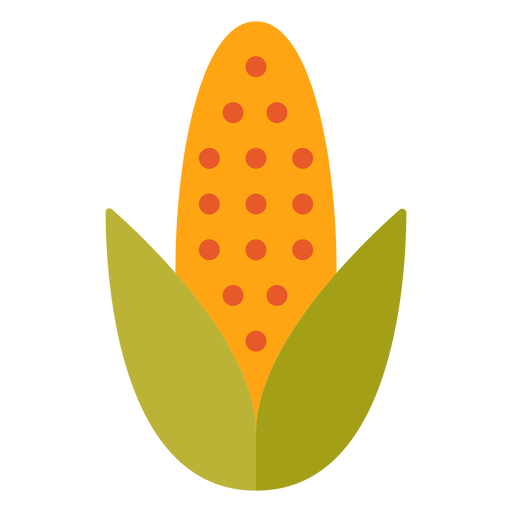Flat corn symbol PNG Design