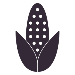 Flache Maissymbolschablone PNG-Design