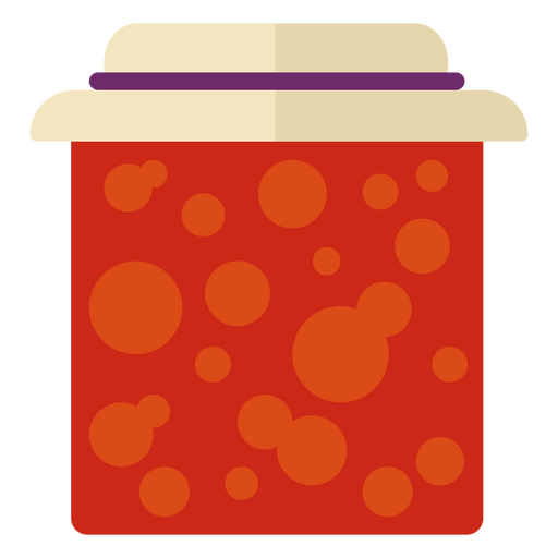 Flat jam jar symbol PNG Design