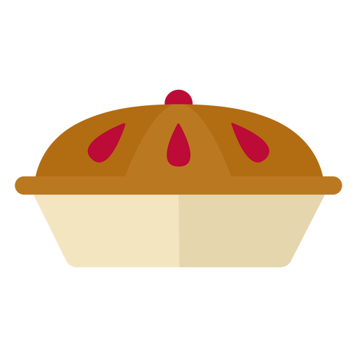 Flat pie symbol PNG Design