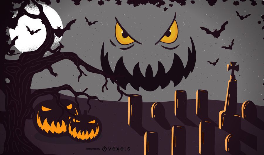Vektor-Halloween-Vorlage Vektor-Halloween-Vorlage