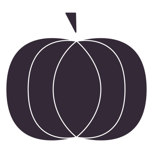 Flat pumpkin symbol stencil PNG Design