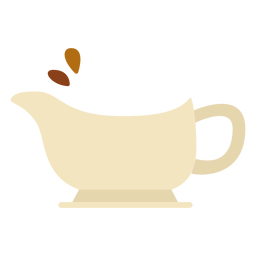 Flat thanksgiving gravy boat symbol Flat thanksgiving gravy boat symbol