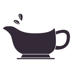Flache Erntedank-Soßenboot-Symbolschablone PNG-Design