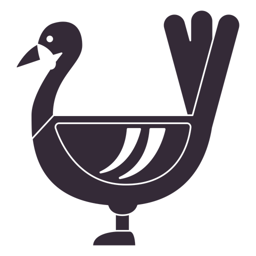 Estêncil de símbolo de peru plano de ação de graças Desenho PNG