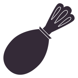 Flache Truthahn-Trommelstock-Symbolschablone PNG-Design