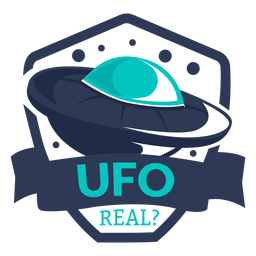 Distintivo real OVNI alienígena divertido Desenho PNG Transparent PNG
