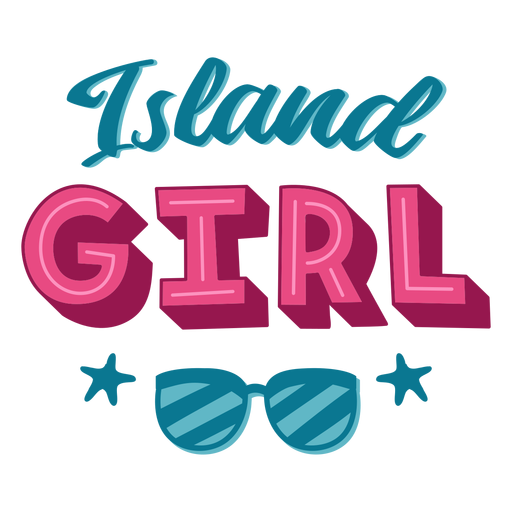 Download Island girl hawaiian lettering - Transparent PNG & SVG ...