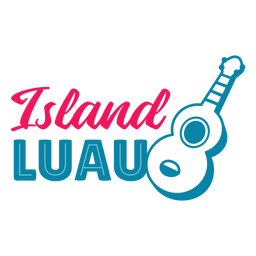 Letras de la isla de guitarra luau hawaiana Transparent PNG