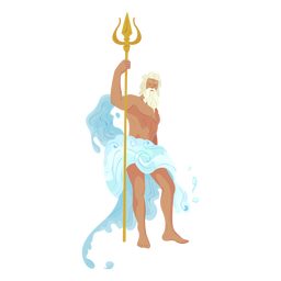 Poseidon greek god PNG Design