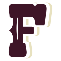 Western Block Capital Letter F PNG & SVG Design For T-Shirts