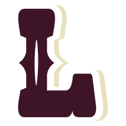 Letra maiúscula ocidental l Desenho PNG