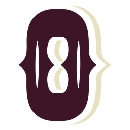 Western block capital letter o PNG Design