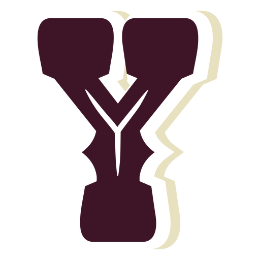 Western block capital letter y PNG Design