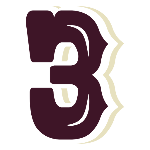 Western block number 3 - Transparent PNG & SVG vector file