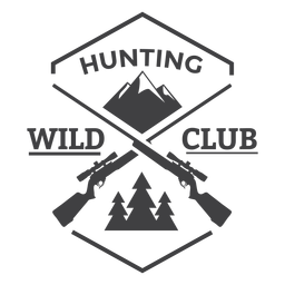 Wild Hunting Club Badge Logo PNG & SVG Design For T-Shirts