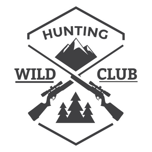 Wild hunting club badge logo PNG Design