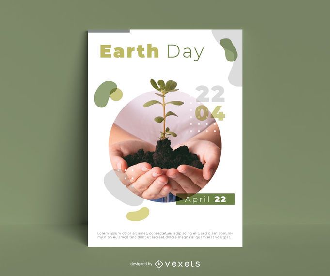 Earth day poster template Earth day poster template