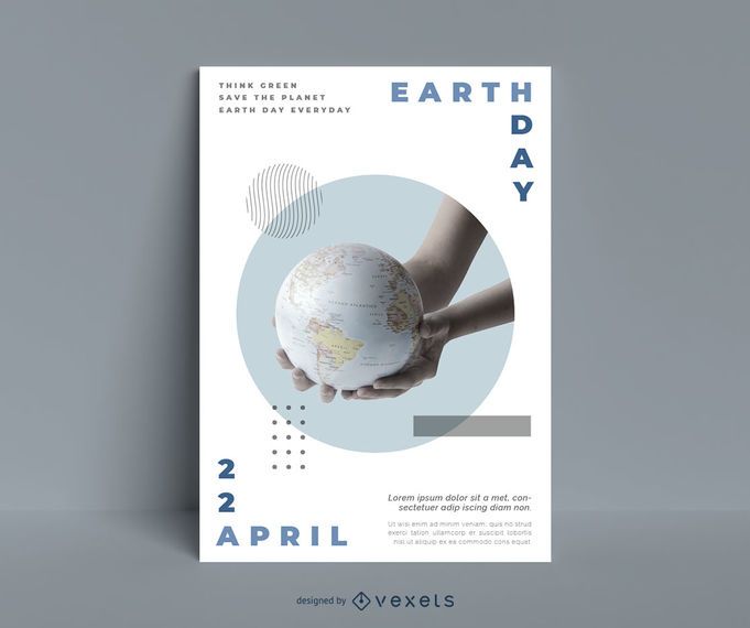 Earth day planet poster template Earth day planet poster template