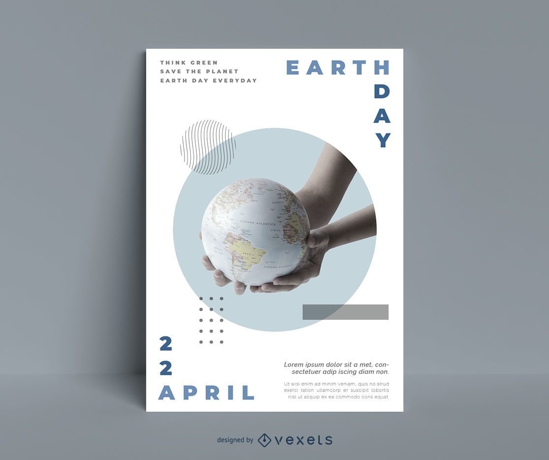 Earth Day Planet Poster Vorlage