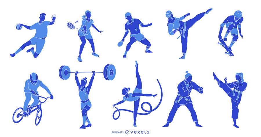 Olympic Sports Athlete Silhouette Sports Vector Png Transparent Png ...