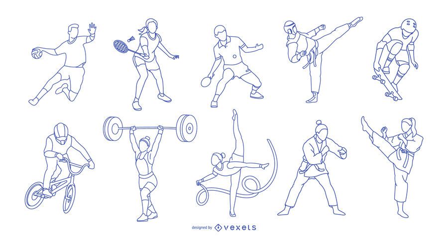 Olympic Athletes Stroke People Pack Olympic Athletes Stroke People Pack