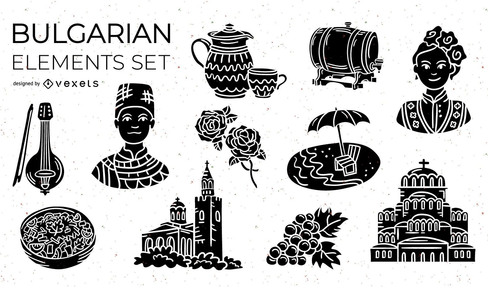 Bulgarian Elements Silhouette Pack