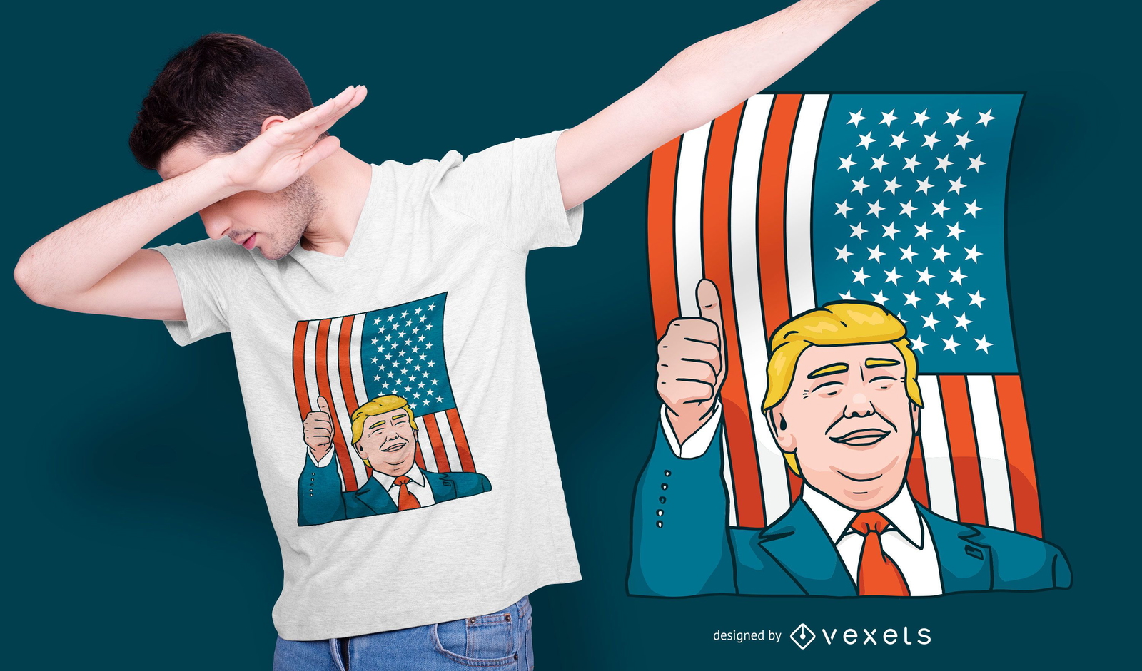 Design de camiseta Donald Trump