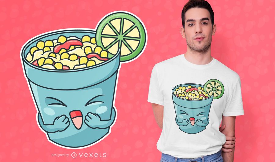 Happy Elote Cup T-shirt Design Happy Elote Cup T-shirt Design
