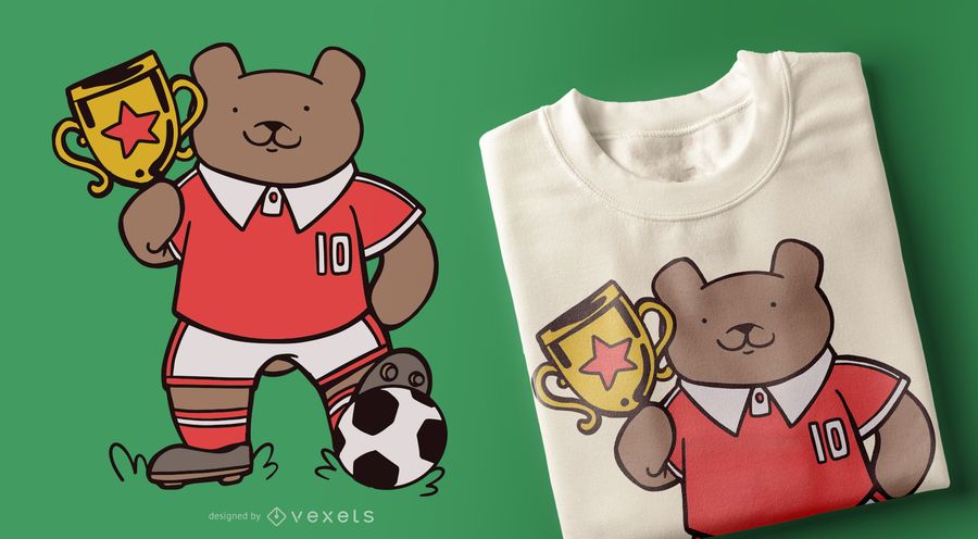 Soccer Bear T-shirt Design Soccer Bear T-shirt Design
