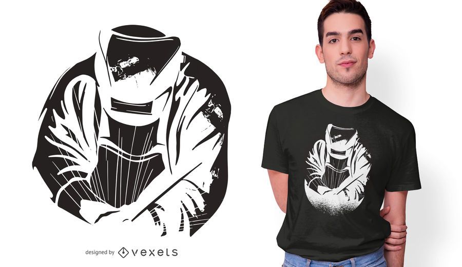 Welder t-shirt design Welder t-shirt design