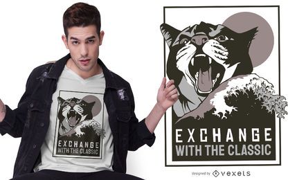 Troque o design clássico da camiseta