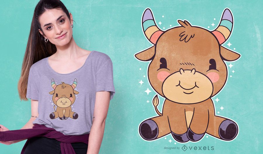 Cute taurus t-shirt design Cute taurus t-shirt design
