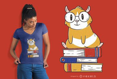 Diseño de camiseta de libros de cuy Diseño de camiseta de libros de cuy