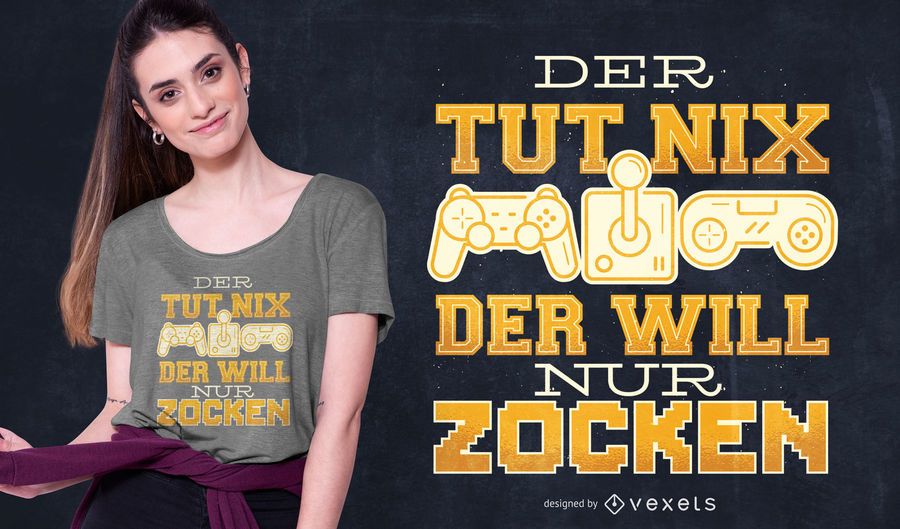 Game german quote t-shirt design Game german quote t-shirt design
