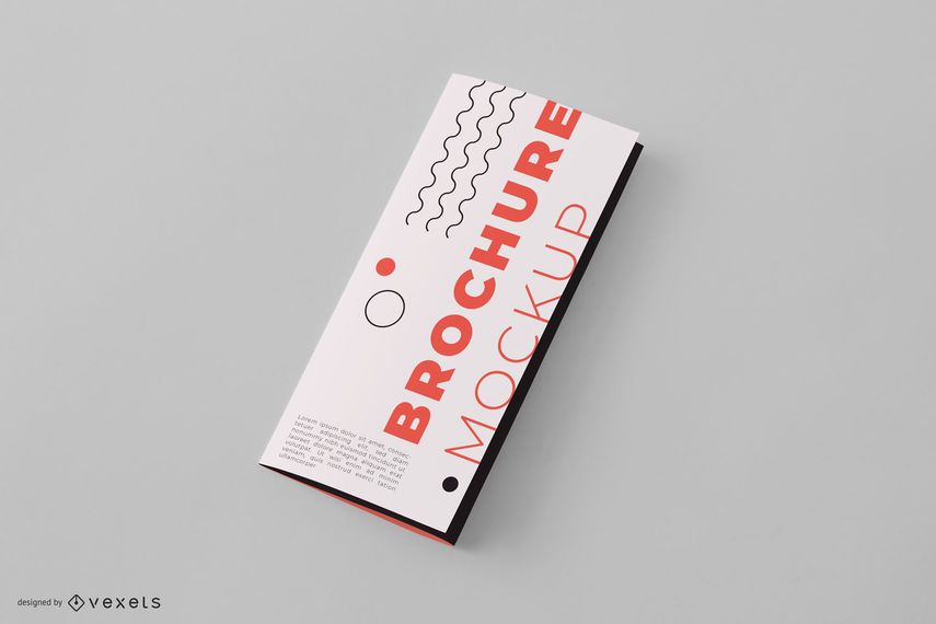Closed Brochure Mockup Design Closed Brochure Mockup Design