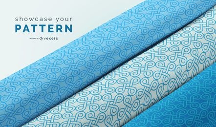 Fabric rolls mockup design