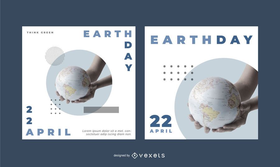 Earth Day Editable Banner Set Earth Day Editable Banner Set