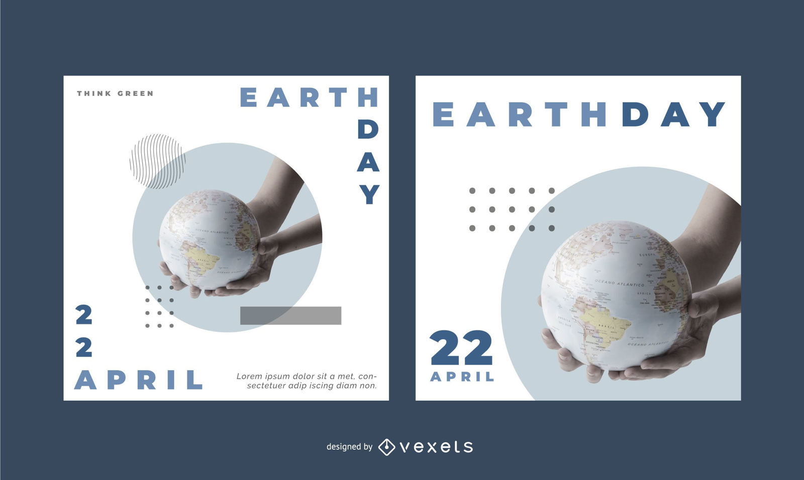 Earth Day Editable Banner Set