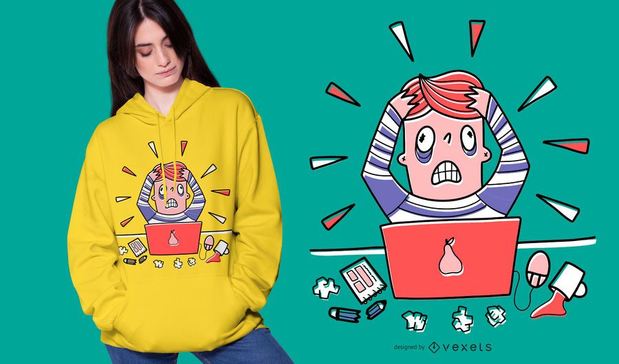 Stressed Designer T-shirt Design Stressed Designer T-shirt Design