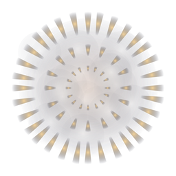 Ícone de gradiente de fogos de artifício de 3 anéis Desenho PNG