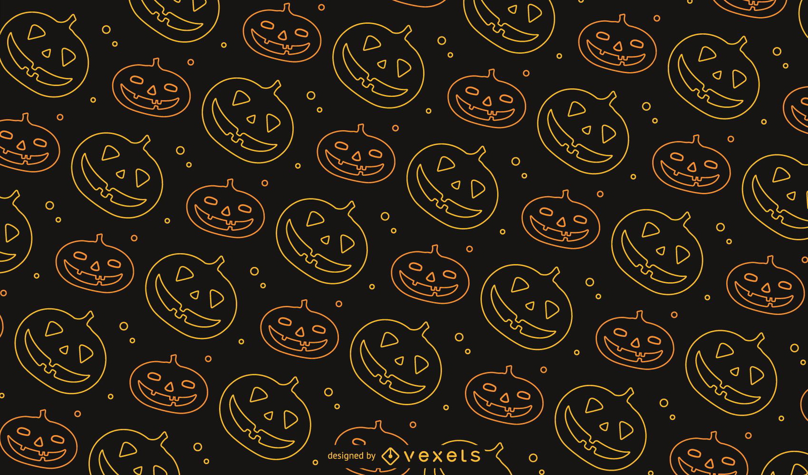 Jack o &#39;Lantern Halloween Pattern Design