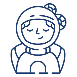 Astronauta cosmonauta accidente cerebrovascular Diseño PNG